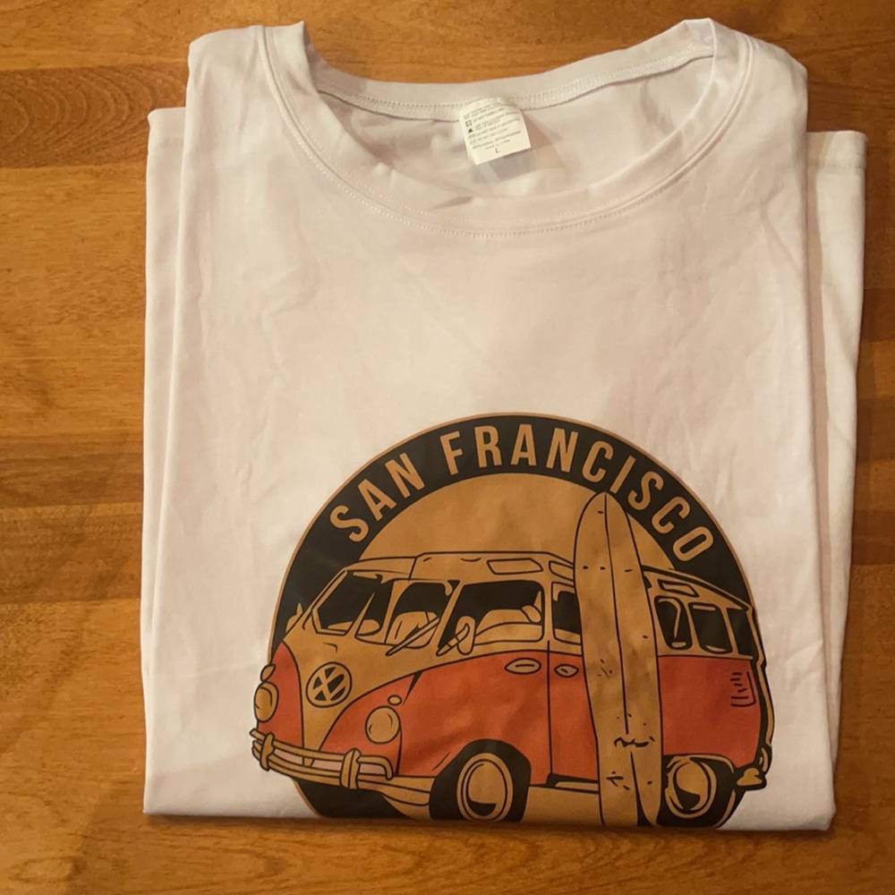 White Oversized San Francisco T